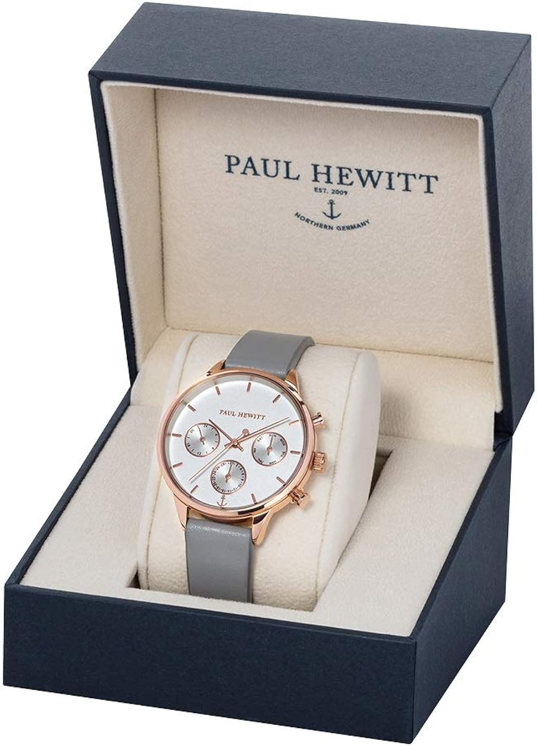 Paul Hewitt Everpulse Line - Orologio da donna in acciaio inox, con cinturino in pelle o cinturino in acciaio inossidabile Paul Hewitt Everpulse Line - Orologio da donna in acciaio inox, con cinturino in pelle o cinturino in acciaio inossidabile