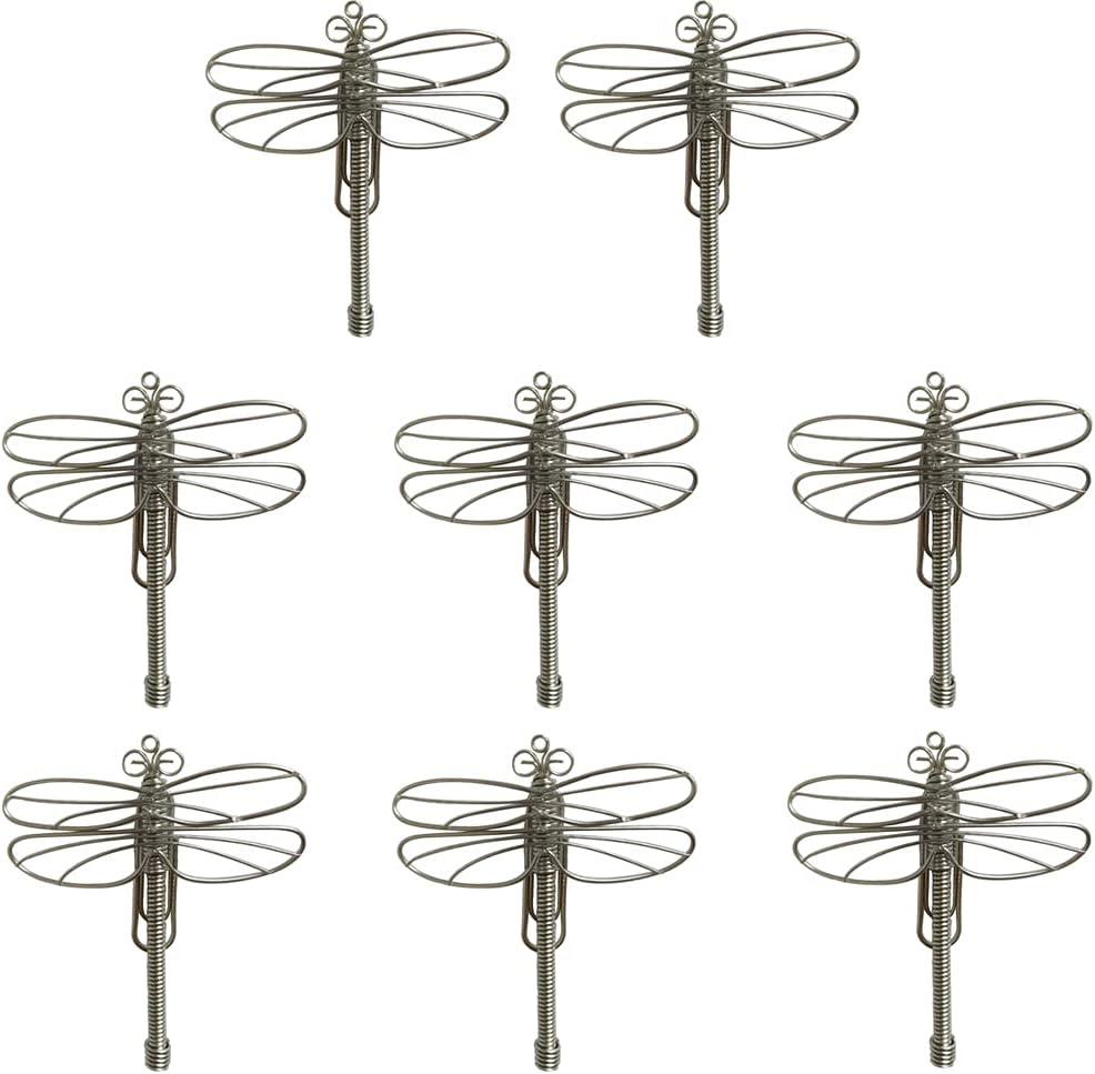 XXhailan Owl and Dragonfly Shape Paper Clips Creative Shape for Bookmark Office School Stationery Notebook Scrapbooks Planner Wedding Party Invitation Decoration Document Holder 10 Pcs (Dragonfly)