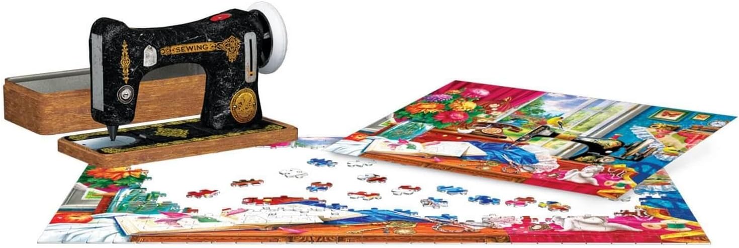 EuroGraphics Sewing Machine Tin Jigsaw Puzzle, Medium