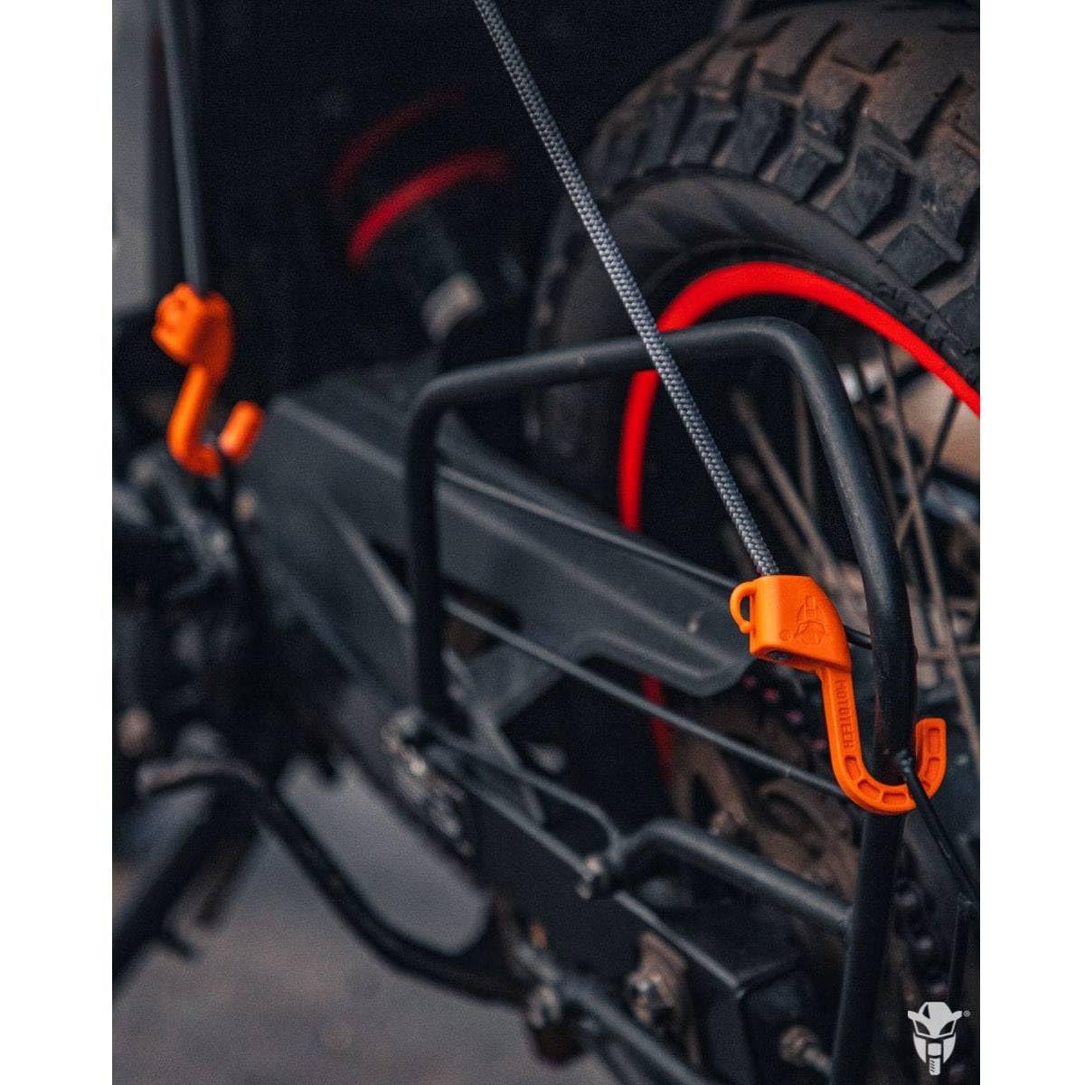 MOTOTECH Hexapod Bungee Tie-Down System - 32" / 80cms - Grey + Orange -Proudly Made in India — Amazon image 6