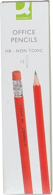 Q Connect Hb Pencil with Eraser Tipped
