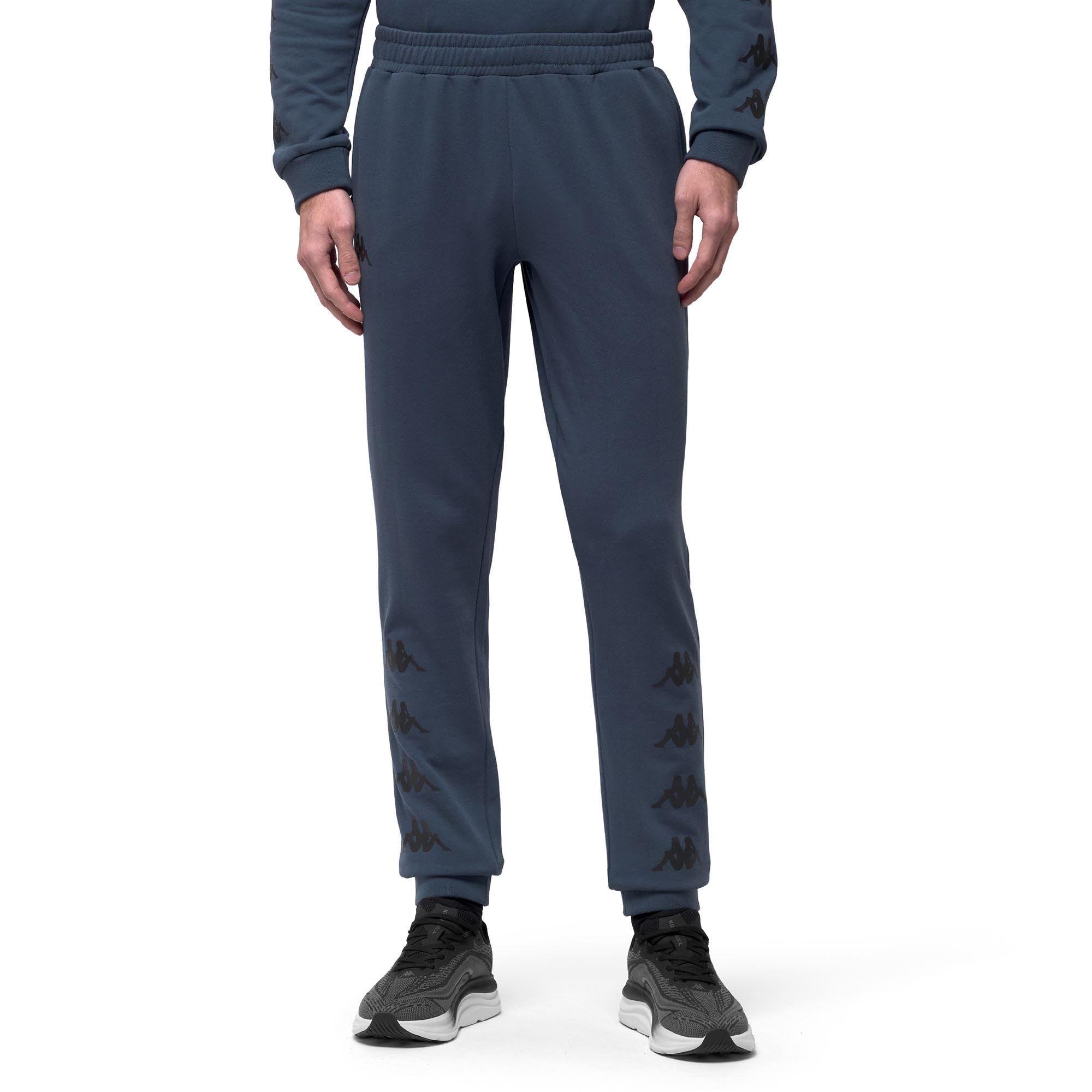 Kappa Unisex Blau Ielcio - Pantalón Para Hombre - En French Terry - Ajuste Slim Con Inserción De Malla Y Cintura Elástica - Diseño De Alta Calidad Y Estilo Deportivo - Color Azul Y Talla M