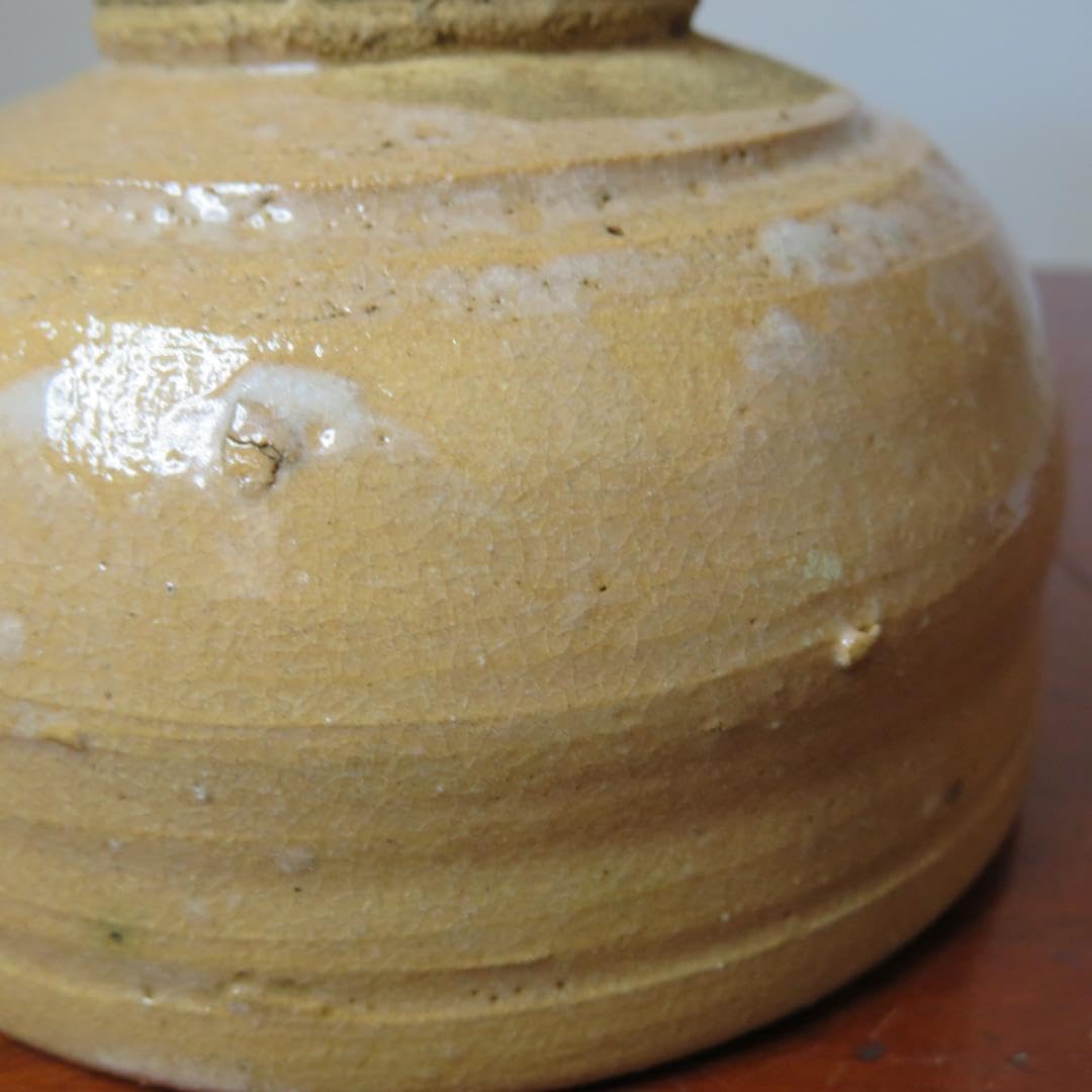 黄瀬戸茶碗 銘 岩松 豊藤造 二重箱