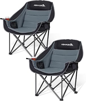 Abahub Camping Chairs for Adults Oversized Padded XL 500 lbs Wide Big Chair