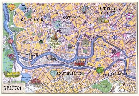 Bristol Map A3 Print