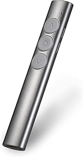 yeacher 2.4Ghz Sem Fio Powerpoint Apresentador Apresentação Ponteiro PPT Clicker Com Receptor USB 100m De Controle Remoto Compatível Com Windows Android Mac Os Para Reunião Ensino Treinamento Palestra