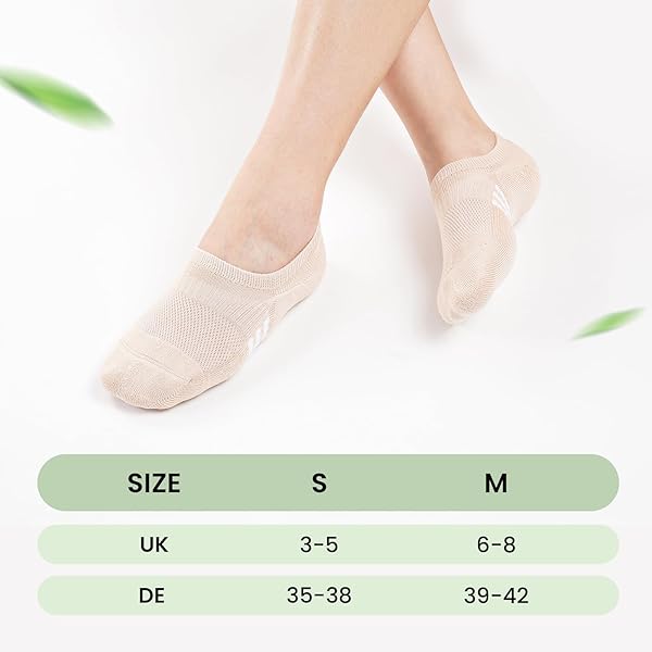 Chaussettes Invisibles Bambou Femme 35-38 39-42, Chaussettes Sports Socquettes Femme Anti Transpiration Antidérapantes, Chaussette Basse de Course Rembourrées, Cadeau Femmes Fille Homme - 2