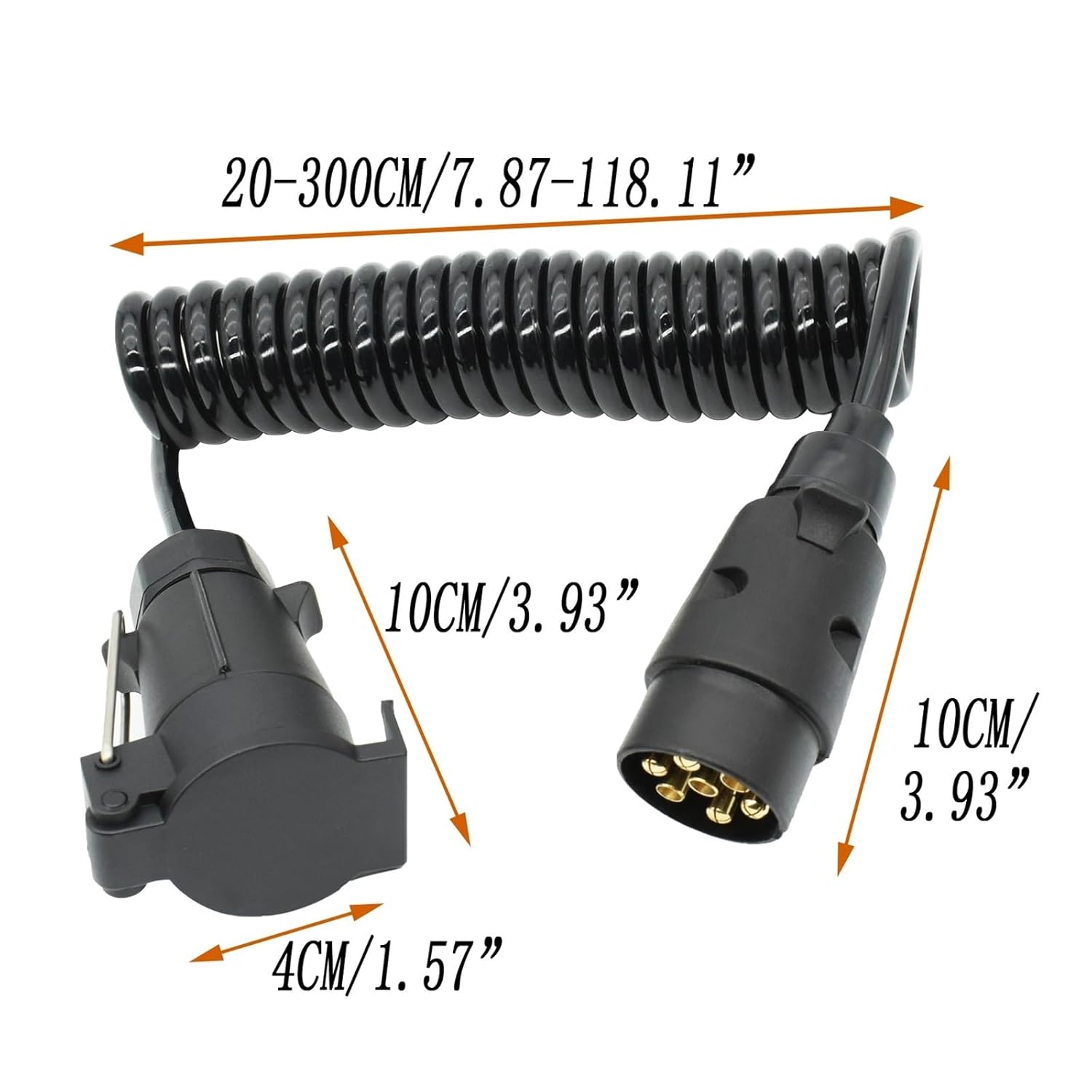 3M 7ピントレーラートラックライトボード延長ケーブルリードオス-メスワイヤープラグソケットワイヤーパーツカップリング回路プラグソケ
