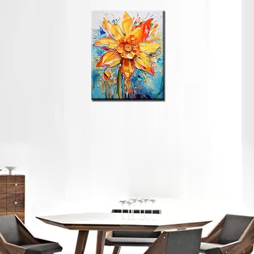 Miniatura 2 de Aihonmin Pintura artística de acuarela amarilla por número para adultos, principiantes, estudiantes, niños, regalo ideal de cumpleaños, aniversario,