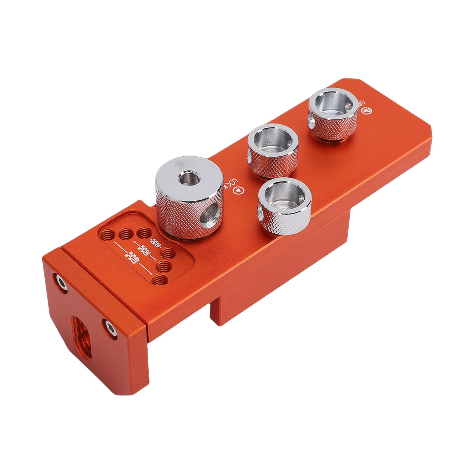 Eujgoov Guida per Trapano per Profilo in Alluminio per Trapano per Estrusione di Alluminio Lavorato a CNC con Correzione della verticalità del Blocco di Arresto Regolabile 14,8 X 4,6 X 4 Cm per la
