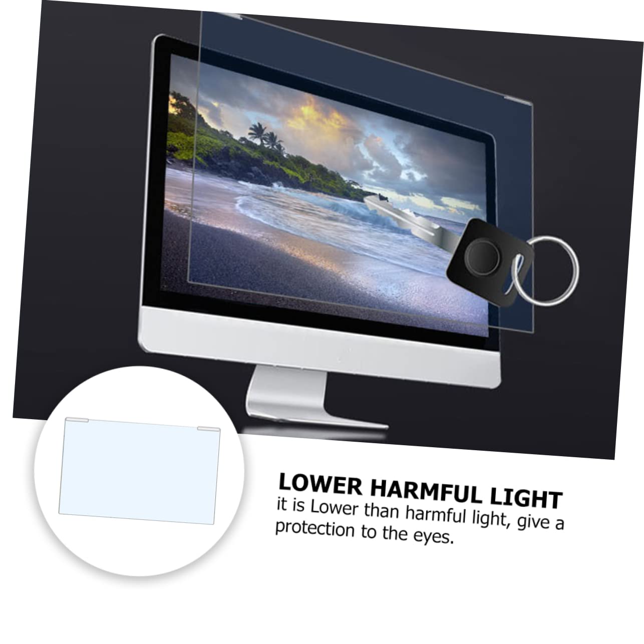 EXCEART Protection D'écran D'ordinateur Transparente Anti-blue Light