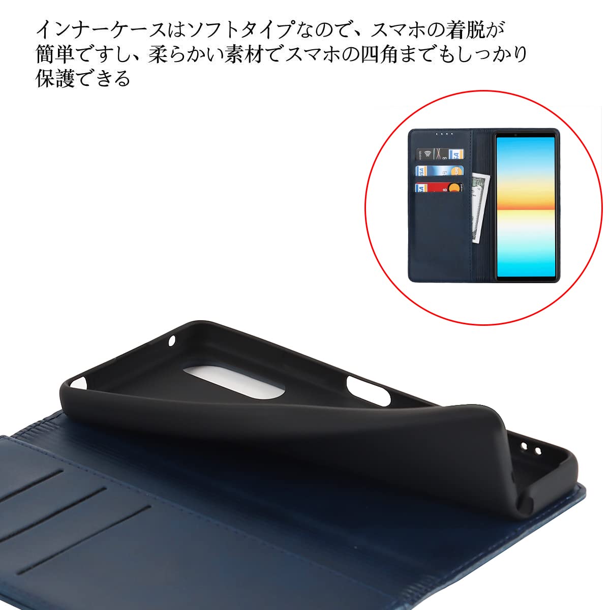 Xperia 5 Ⅳ (Softbank SIMフリー) +カバー付き