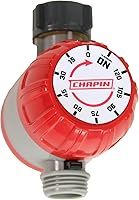 Chapin 41004 Mechanical Hose Timer - 120 Min Garden Watering, Battery-Free, Fits Standard Hoses, Easy Grip Dial