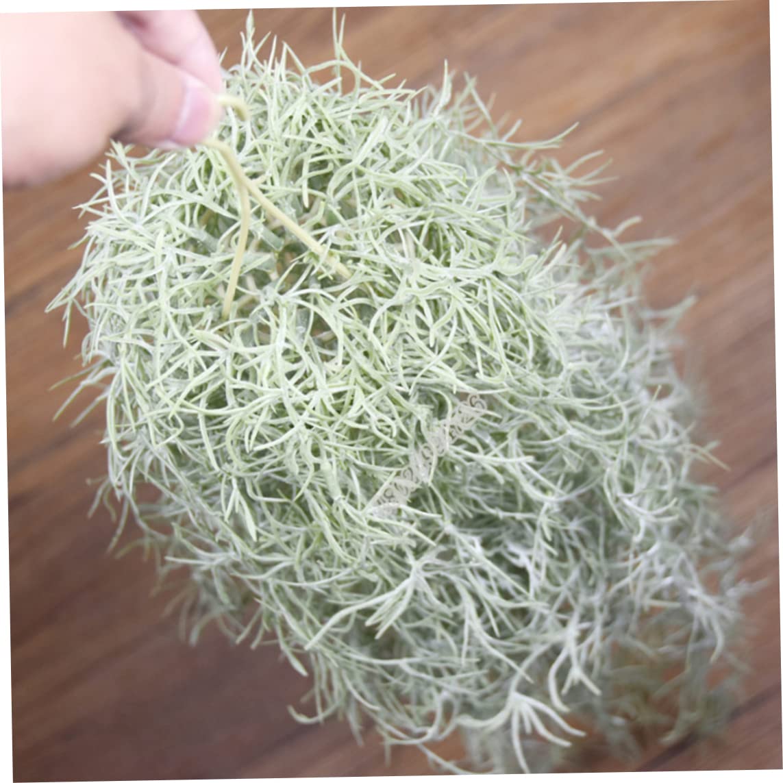 Musgo Artificial español de imitación Colgante, Musgo Verde 31, 5, Planta de Aire Que Parece Real para decoración del hogar al Aire Libre, Paquete de 1 Verde.