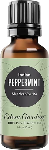 Edens Garden Menta- Aceite Esencial de India- 100% Puro Grado Premium, Sin Diluir, Natural, Terapéutico, Aromaterapia, Lo Mejor para Difusor, Cara,