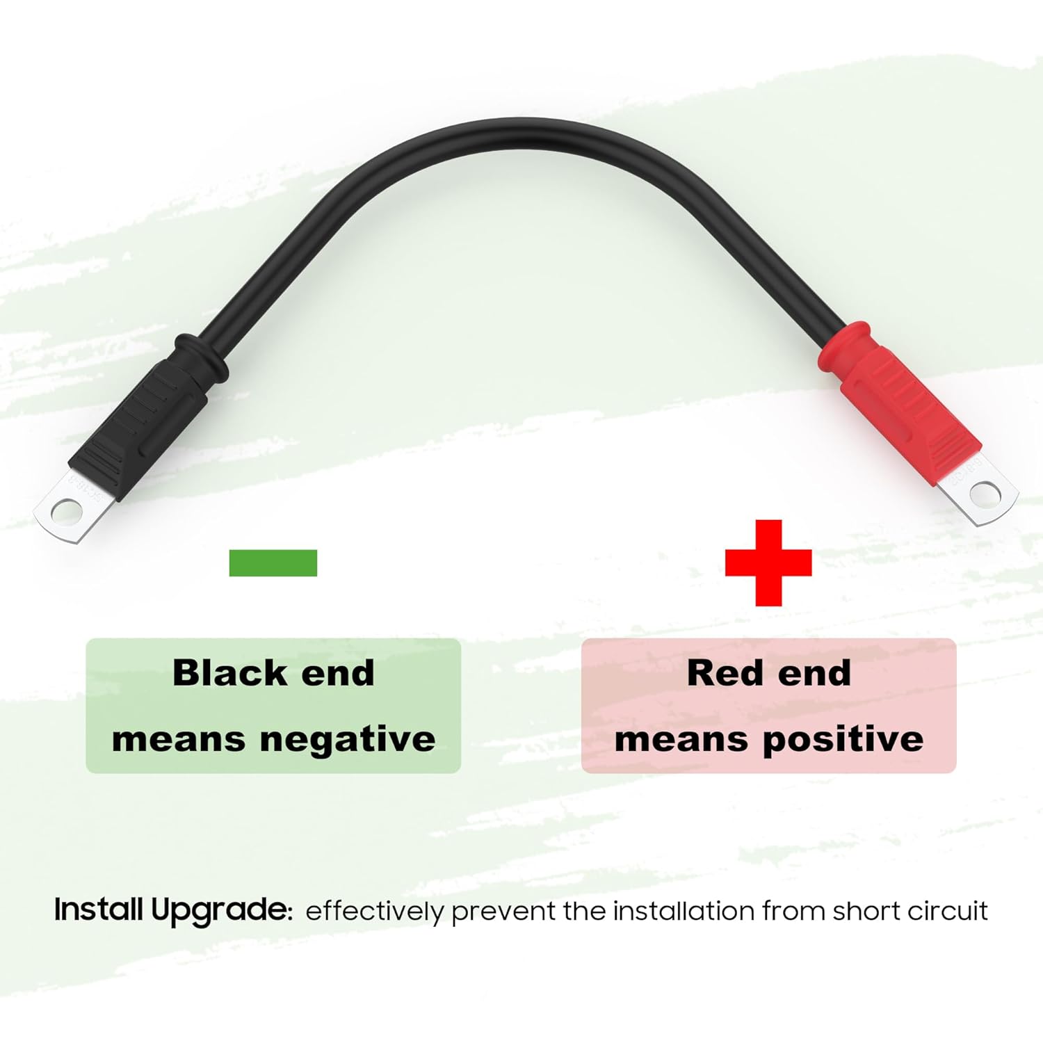 10L0L Golf Cart Battery Cable Set for Yamaha G22 48V - 5-Piece Golf Cart Battery Cable Wiring Harness with Ultra-Long Pure Copper Lugs