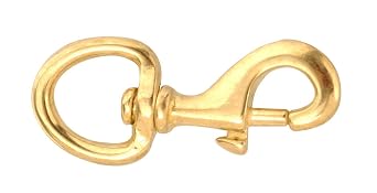 Campbell T7625124 Round Swivel Eye Bolt Snap, 1", Bronze