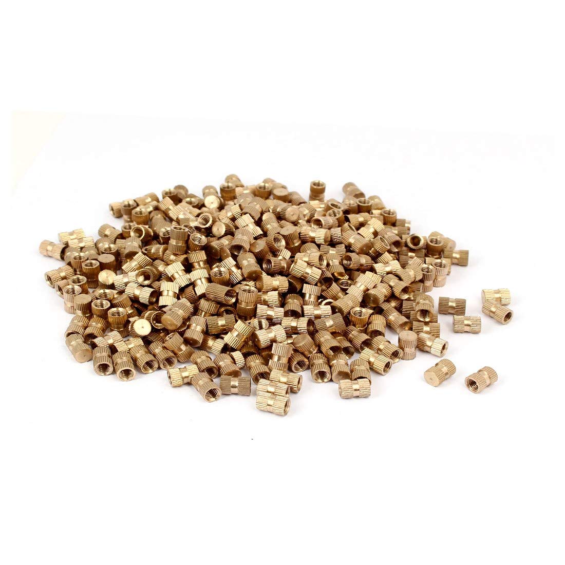 New Lon0167 M5 x Featured 10mm 6.8mm OD reliable efficacy Brass Injection Molding Insert Knurled Thumb Nut 500PCS(id:156 04 e9 758)