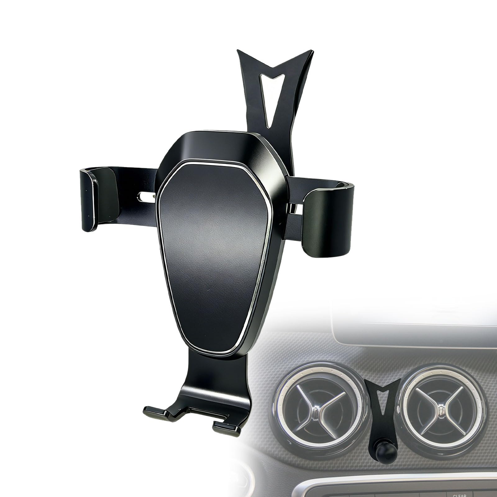Supporto per Smartphone Auto Compatibile con Mercedes-Benz GLA X156 et CLA C117 (2013-2019), Supporto a Gravità Custom-Fit per Bocchette di Aria per