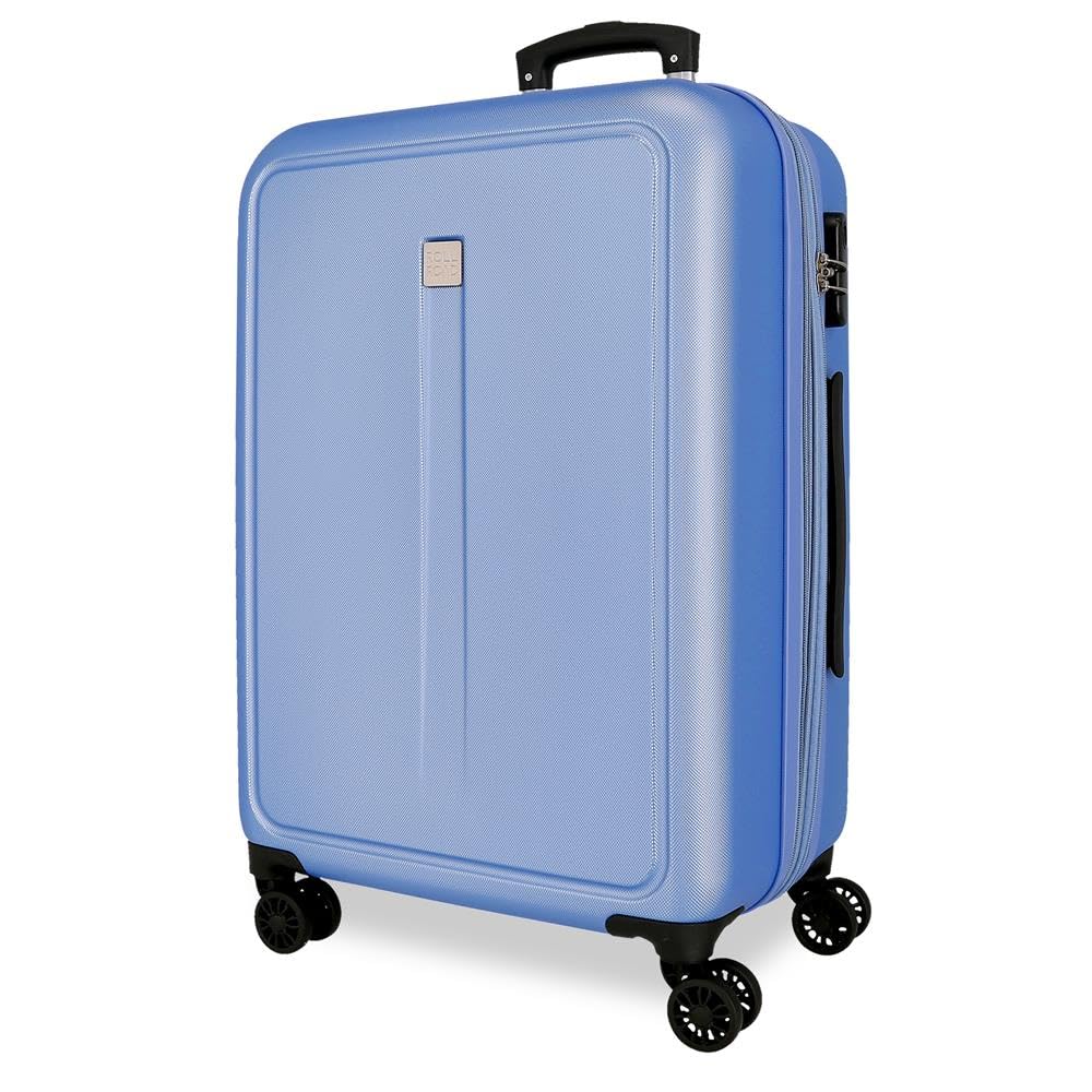 Roll Road Cambodia Travel Toiletry Bags, Blue, 46x65x23 cms, Medium Suitcase
