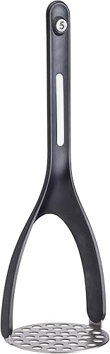 Miniatura 6 de KitchenCraft MasterClass Smart Space - Juego de utensilios de cocina magnéticos de silicona, color negro, 3.5 x 3.5 x 11.8 in, 5 unidades