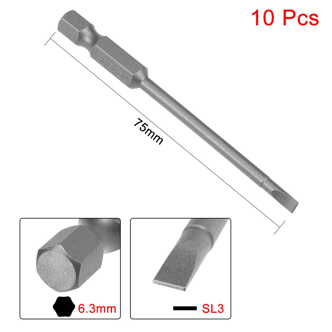uxcell 1/4 Hex 5mm Phillips PH2 Magnetic Screwdriver Power Screw