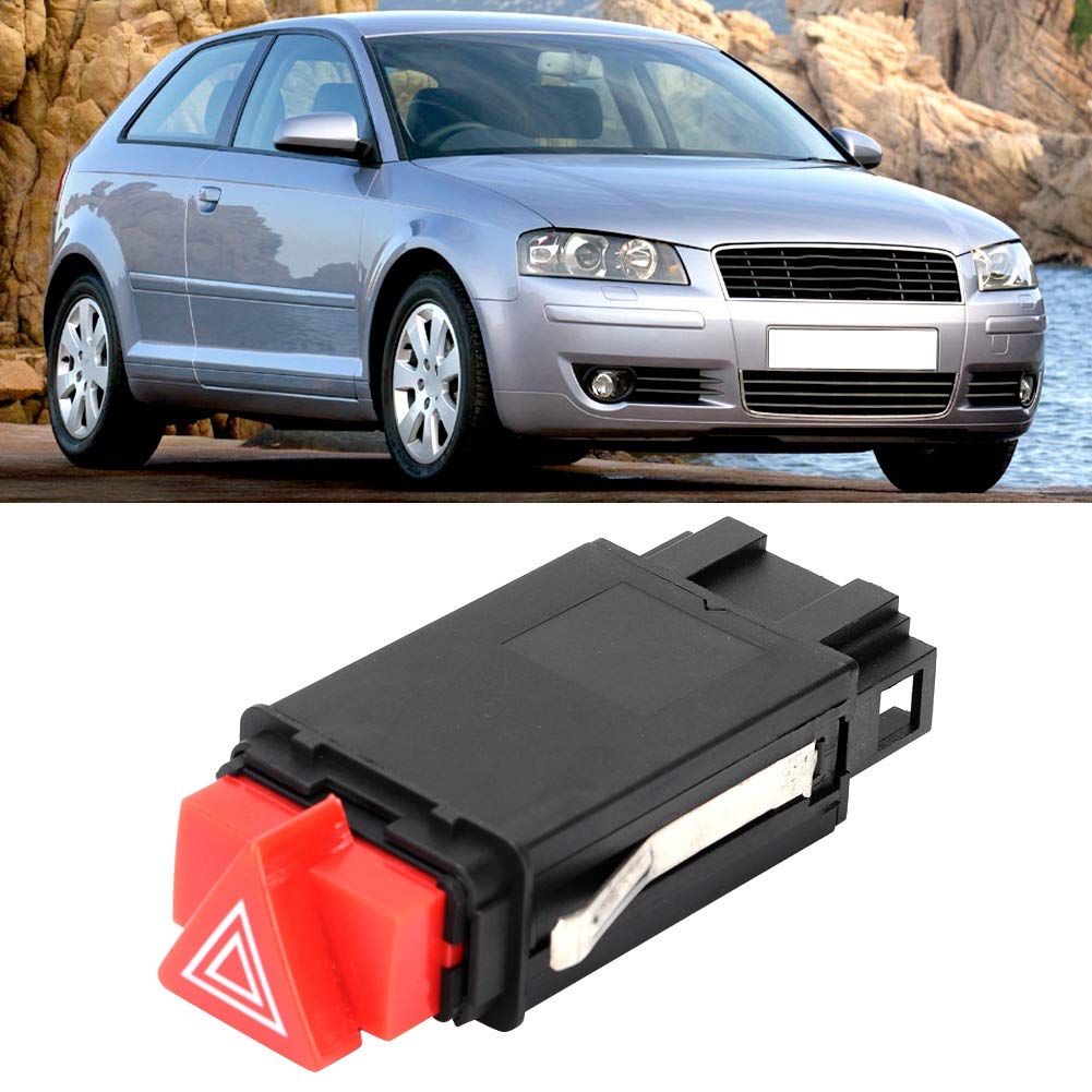 Warnblinkschalter, Langlebig, Hohe Genauigkeit, für A3 1996–2003 8L0941509L, 1 Schalter, Passend für den Auto-Notfall