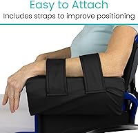 Vista 4 de Vive - Canal de apoyo lateral para brazo para silla de ruedas (1 pieza) - Accesorio de cojín para reposabrazos - Almohada para reposabrazos y codos