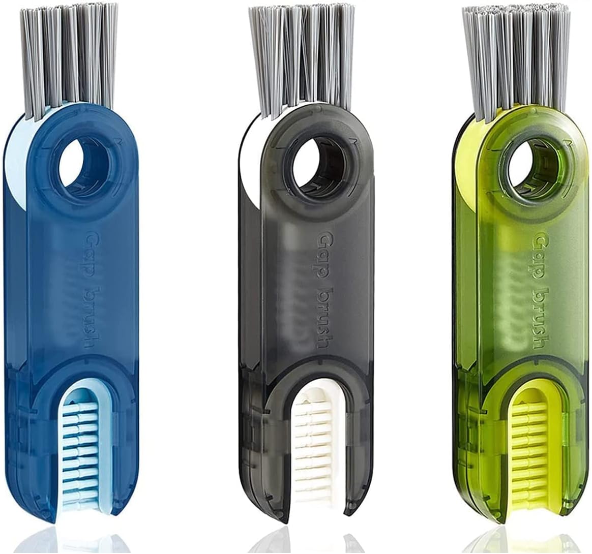 3 in 1 Tiny Bottle Cup Lid Detail Brush Straw Cleaner Tools