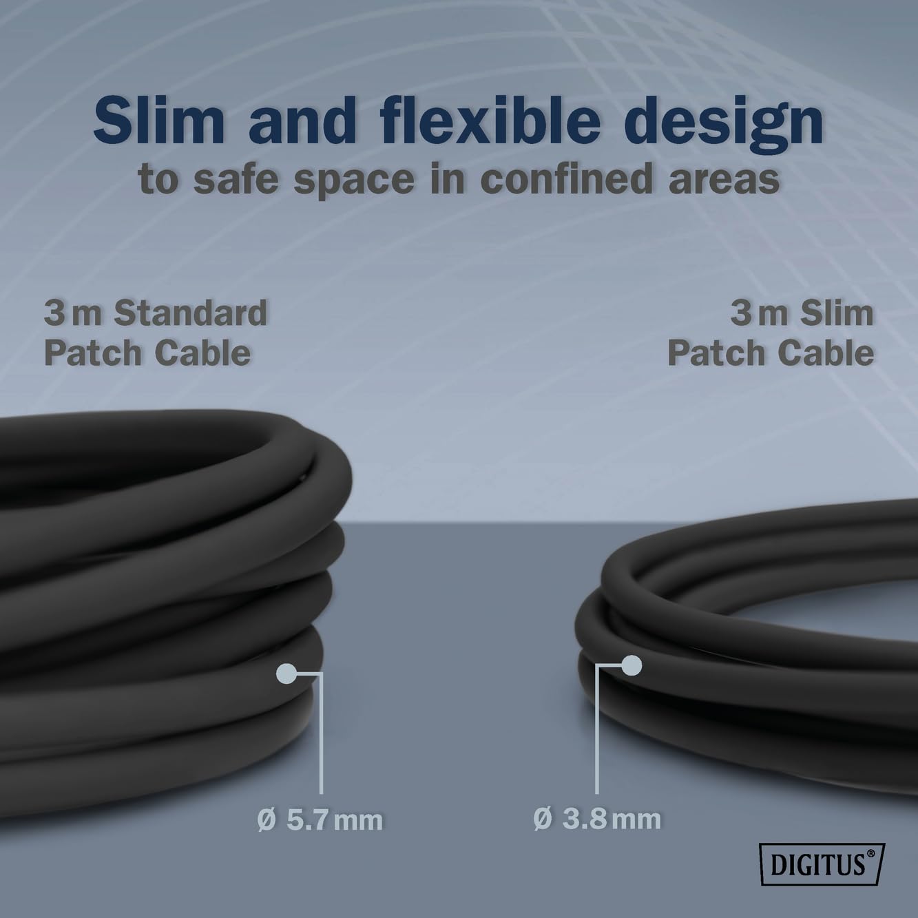 DIGITUS Câble LAN Cat 6A – 3 m – 10 pièces – Slim – F/FTP – Noir | 10 Gbit/s – Blindé – PoE+ – AWG 32/7 – LSZH – Câble réseau RJ45 – Compatible Cat 6 et Cat 7