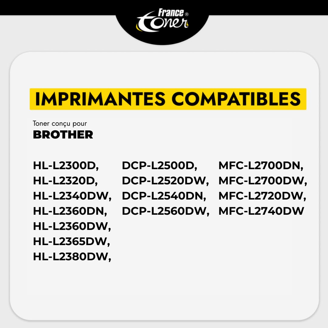 Tambour Compatible pour Brother DR2300 HL-L2340DW DCP-L2520DW