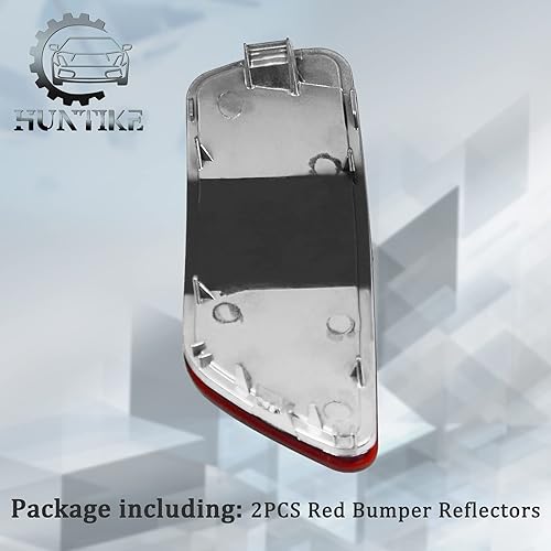 Miniatura 6 de Parachoques trasero Reflector luz lado derecho (rojo) - Parte # 57010720AC CH1185100 - Compatible con Jeep Compass Grand Cherokee 2011-2017 Dodge