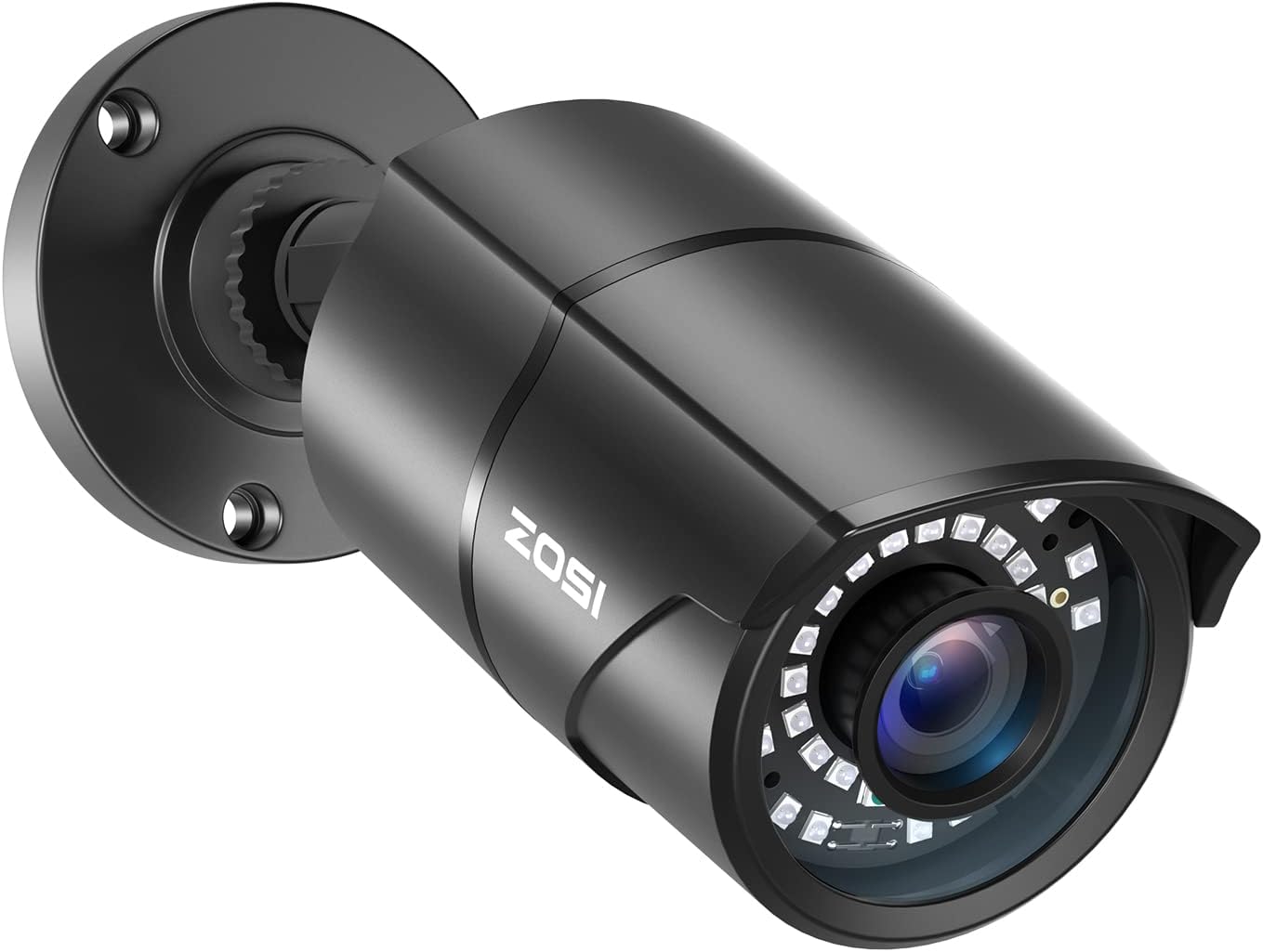 ZOSI 1/3" CMOS 1000TVL 960H CCTV Home Surveillance Weatherproof 3.6mm lens with IR Cut Bullet Security Camera - 42PCS Infrared LEDs, 120ft IR Distance, Aluminum Metal Housing