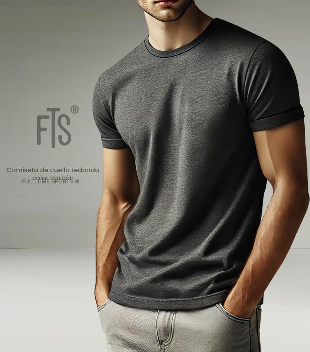FULL TIME SPORTS Camisetas Manga Corta Hombre Deporte 6X Tshirt Polo FTS-634