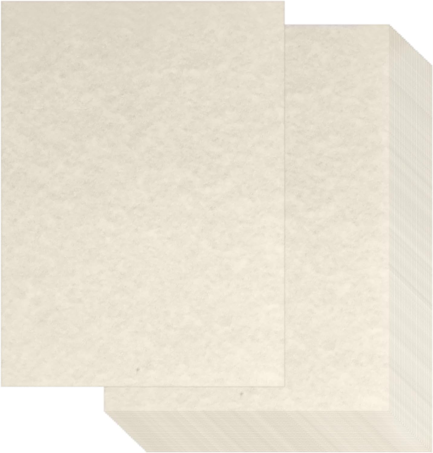 200 Sheets Parchment Paper for Certificates, 8.5" x 11", 90 GSM Double-Sided Vintage Stationery Paper for Resumes & Diplomas, Printer-Friendly (Ivory)