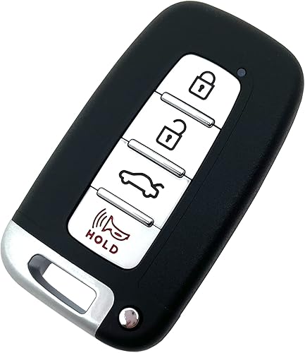 Miniatura 2 de Llavero de control remoto sin llave de 4 botones para automóvil Compatible con Hyundai 2012-2013 Elantra, 2011-2014 Sonata, Azera, 2009-2014 Genesis