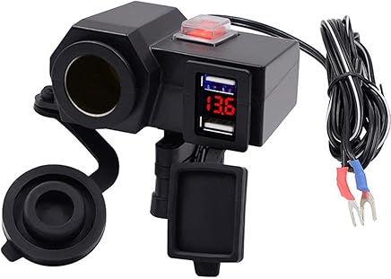 Kongqiabona Dual USB Moto Motocicleta Interruptor Cargador Adaptador Fuente de alimentaci?n de Encendedor de Cigarrillos para tel?fono GPS MP4 Kongqiabona Dual USB Moto Motocicleta Interruptor Cargador Adaptador Fuente de alimentaci?n de Encendedor de Cigarrillos para tel?fono GPS MP4