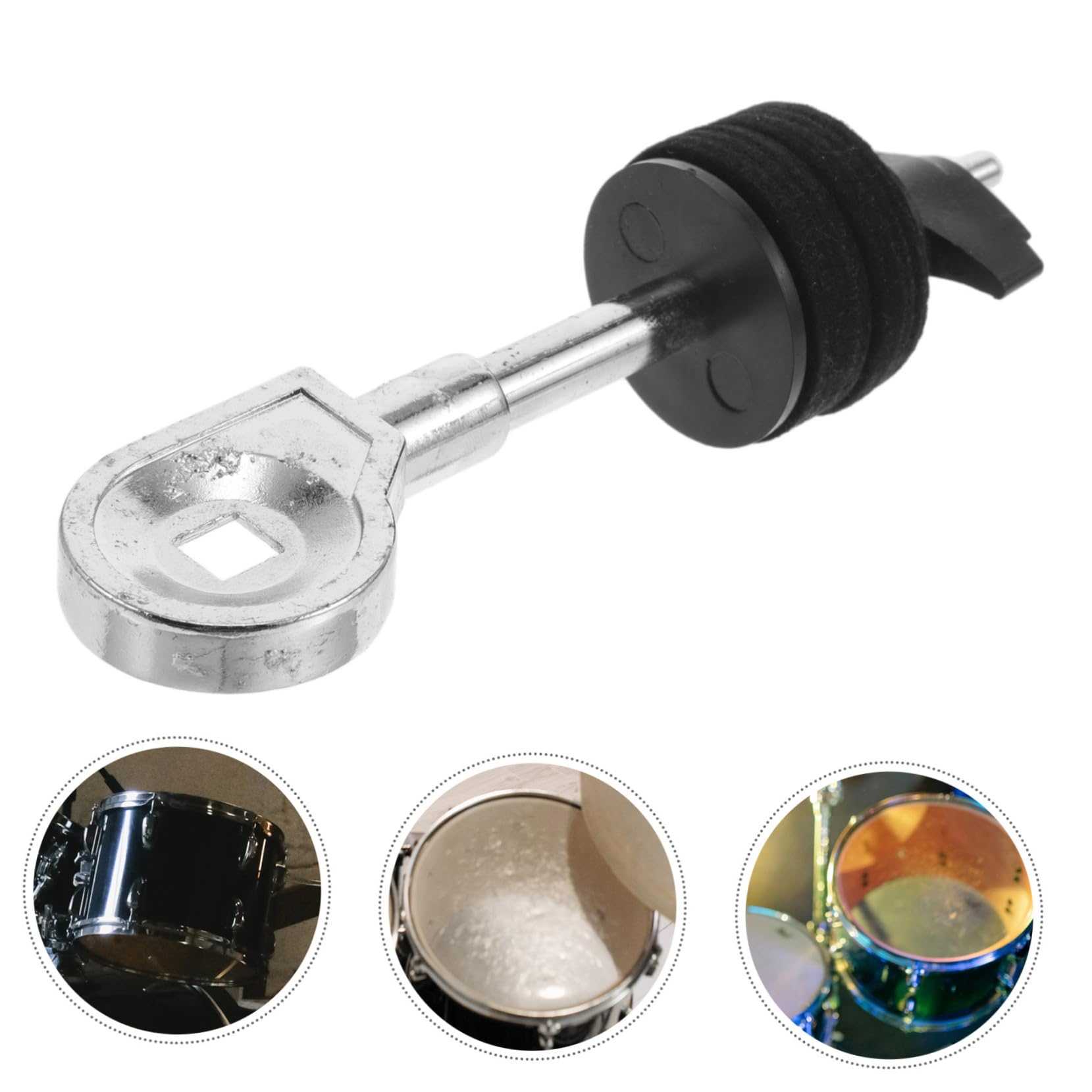 Mikinona Support de Cymbale, Accessoire de Percussion en Métal Noir pour Batterie Performance Stable Améliorant la Qualité Sonore Lors de Concerts