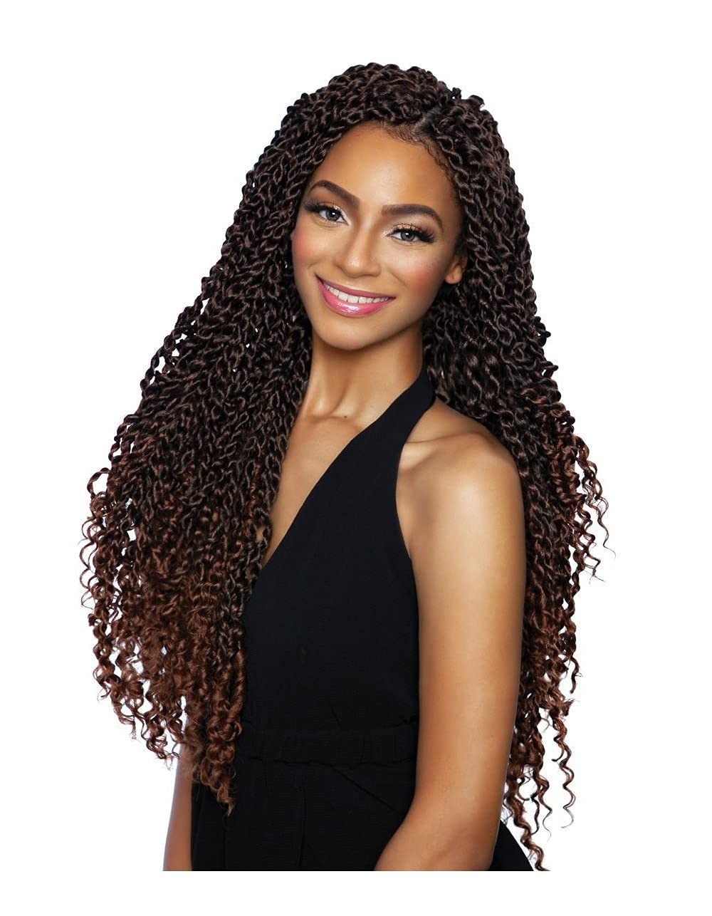 6-Packs Afri Naptural Caribbean Crochet Braid - CB1806 WATER WAVE 18" (613)