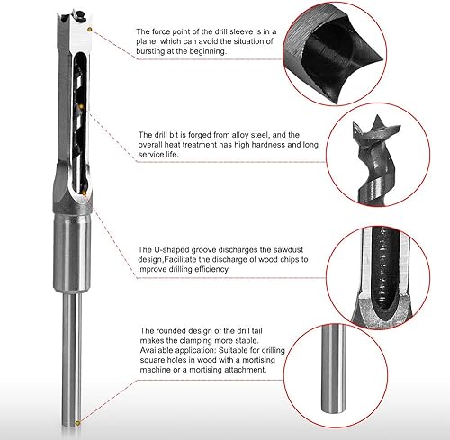 Miniatura 28 de SaferCCTV - Juego de 4 cinceles para carpintería
