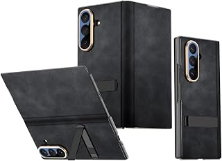 Midkart Leather Flip Cover Compatible with Samsung Galaxy Z Fold 7 Kickstand Hinge Protection Magnetic Closing Ultra-Thin ... Price In India