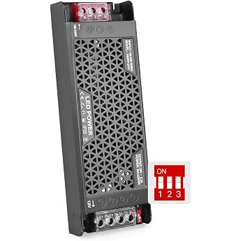 BRIMETI LED Transformer 230 V to 24 V 200 W Dimmable Transformer 8.3 A Extra Thin Power Supply Voltage Driver Switching Power Supply Dimmable Transformer Constant Voltage Low Voltage for LED Strip