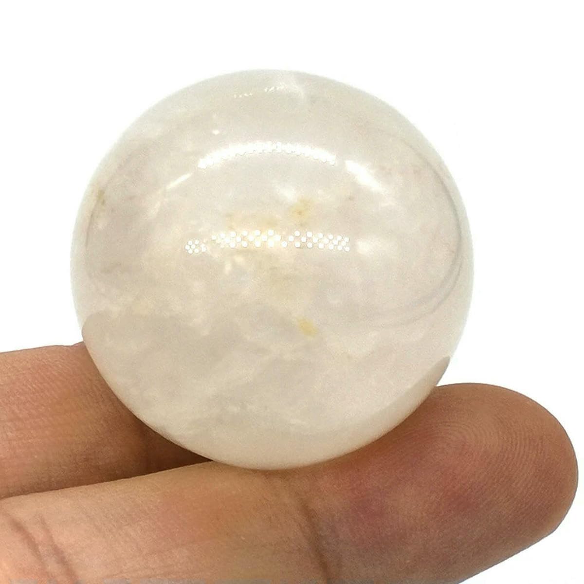 Lnhbz Clear Quartz 30Mm Natural Crystal Ball Polished Globe Amethyst Lazuli Quartz Reiki Feng Shui Sphere Massaging Balls Collectibles Home Decor-10