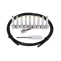 Vista 1 de IVU Creator Kit de cable de conexión sin soldadura Pedalboard Kit de cable de conexión de guitarra Cable de conexión de efectos Pedal Cable