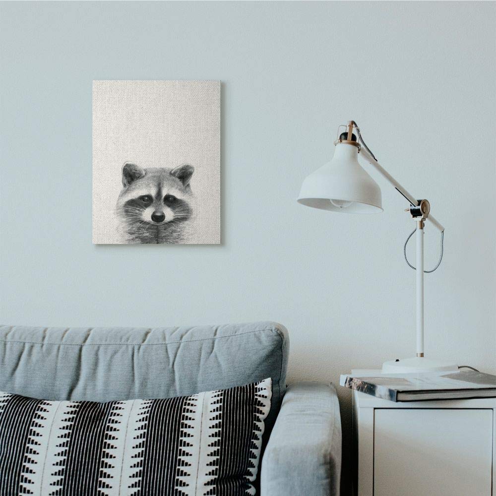 Stupell Industries - Süßer Waschbär In Der Wanne Als Wandbild Fürs Badezimmer, Grauer Rahmen 11x14 Zoll