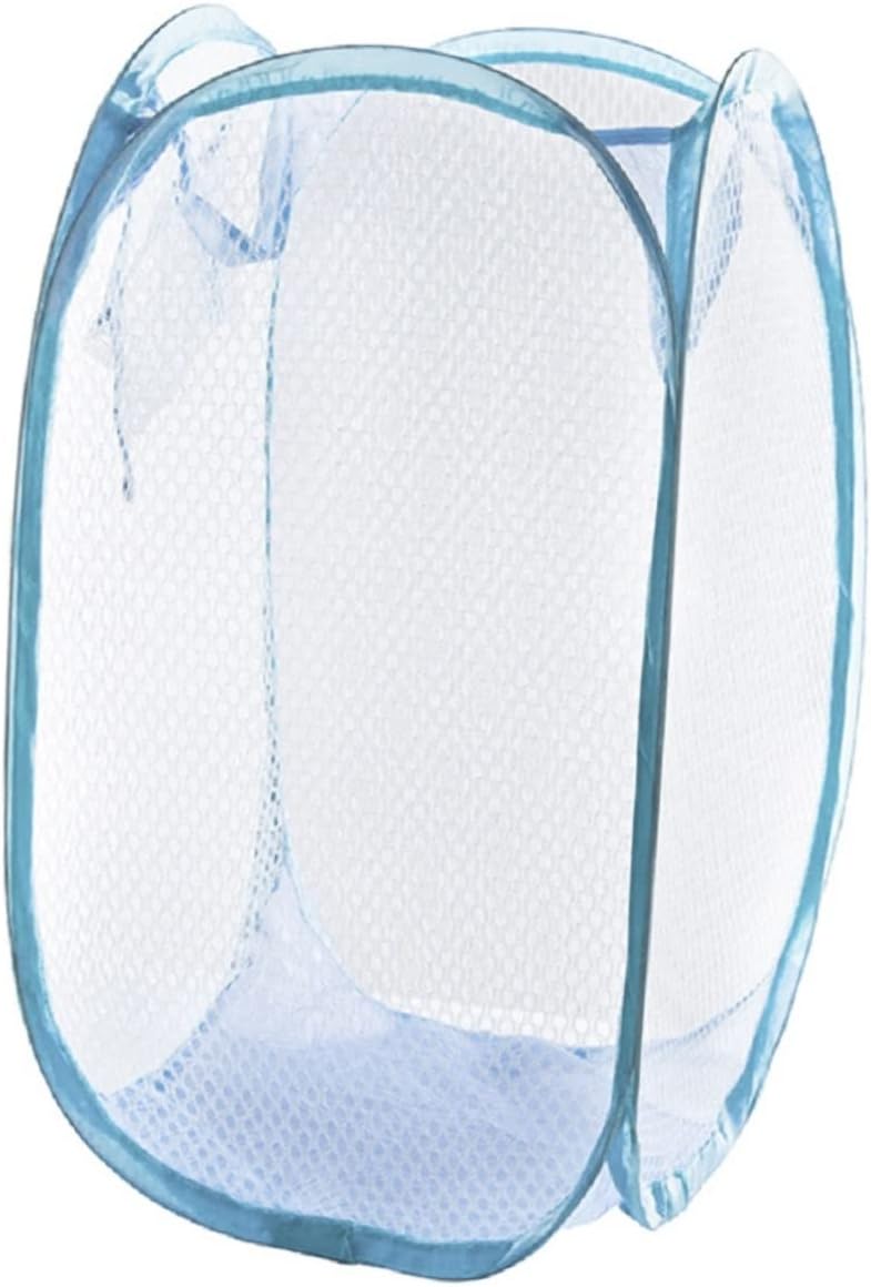 TIDTALEO Collapsible Laundry Basket, Foldable, Portable, Sturdy, Steel, Nylon, Plastic, As Shown