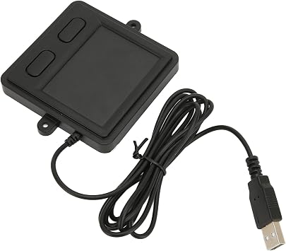 Wired USB Touchpad Multifunctional Portable Trackpad High Sensitivity 2 Button Design for Laptop Desktop Home Office, Black ABS