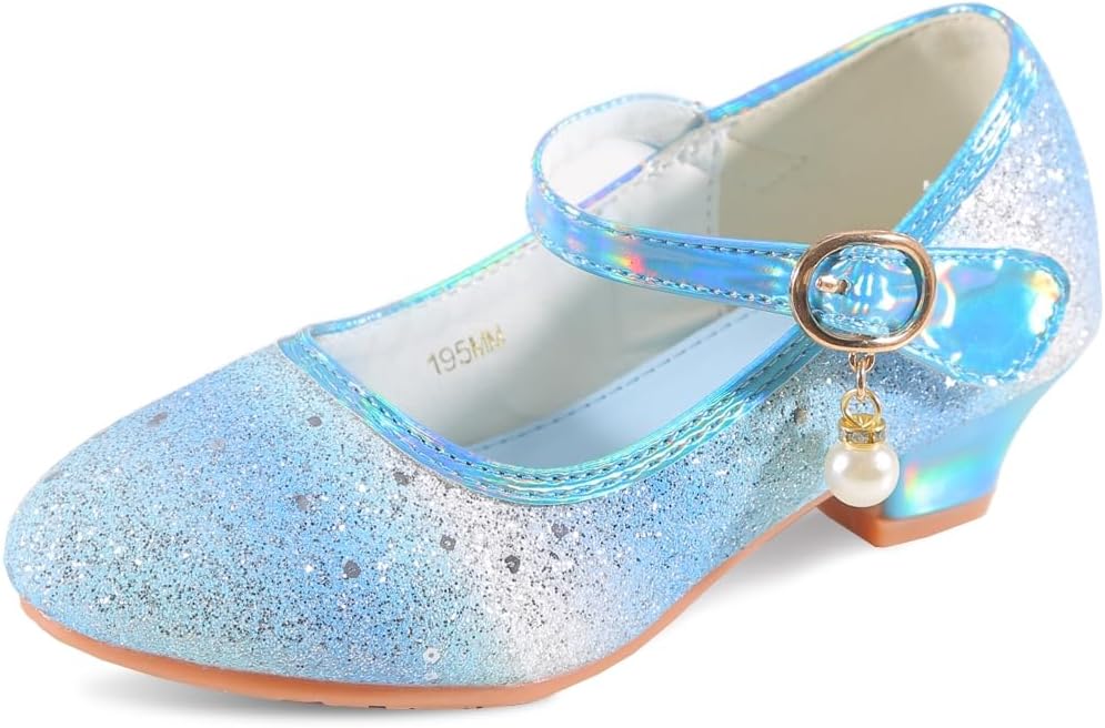 Princess Shoes Toddler Dress Shoes for Girls with High Heels - Comfortable & Stylish (Size 2-13)