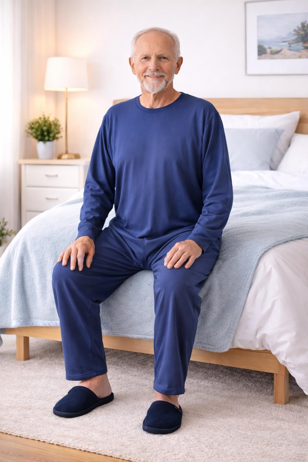 Pyjama pour homme, 100 % coton, fabriqué en Italie