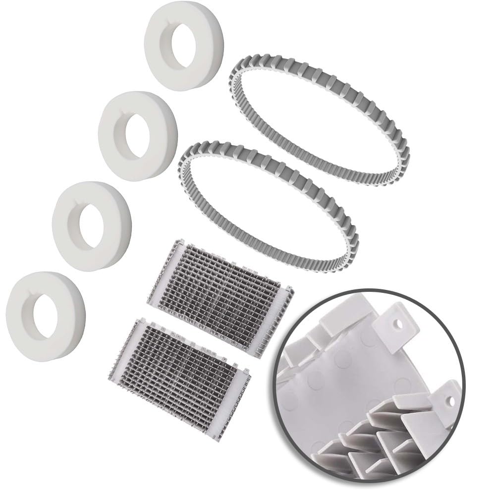 Kit 8 anneaux de roue en mousse 6101611-R4 avec 2 courroies 9985006-R2 et 2